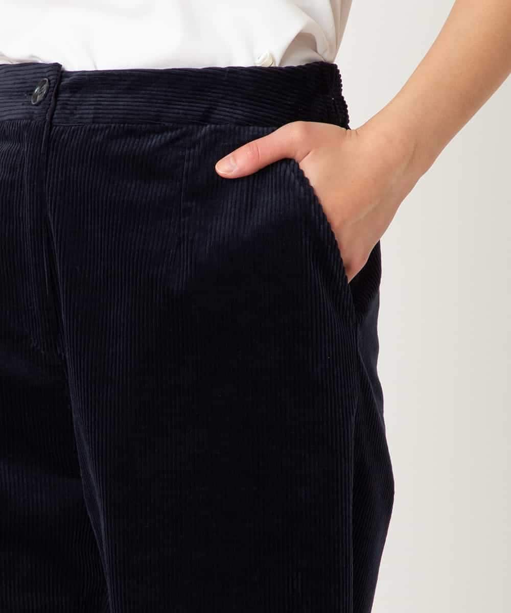 R6LAF31230 HIROKO BIS(小さいサイズ)(メゾン ドゥ サンク) 【小さいサイズ】ストレッチコーデュロイパンツ /洗える ダークグレー