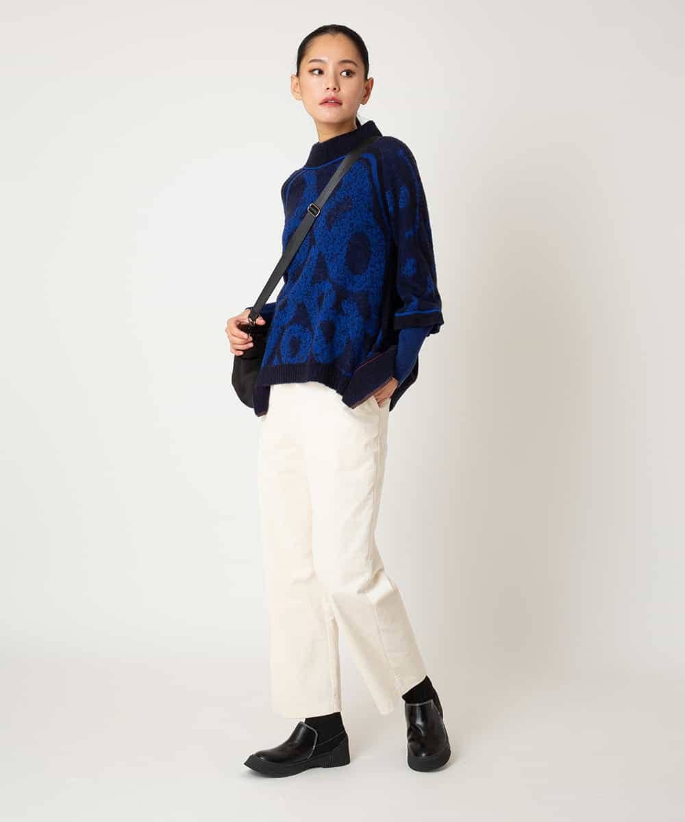 R6LAF31230 HIROKO BIS(小さいサイズ)(メゾン ドゥ サンク) 【小さいサイズ】ストレッチコーデュロイパンツ /洗える ダークグレー