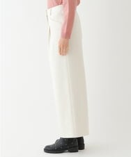 R6LAU41270 HIROKO BIS(小さいサイズ)(メゾン ドゥ サンク) 【小さいサイズ/洗濯機で洗える】起毛ストレッチフレアシルエットパンツ ネイビー