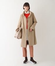 R6LAV25260 HIROKO BIS(小さいサイズ)(メゾン ドゥ サンク) 【小さいサイズ/洗える/日本製】ダイヤ柄ジャカードスリムパンツ グリーン系
