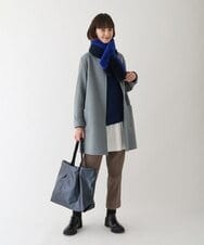 R6LAV25260 HIROKO BIS(小さいサイズ)(メゾン ドゥ サンク) 【小さいサイズ/洗える/日本製】ダイヤ柄ジャカードスリムパンツ グリーン系