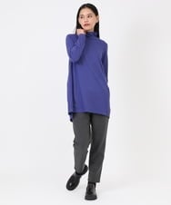 R6LAW50230 HIROKO BIS(小さいサイズ)(メゾン ドゥ サンク) 【小さいサイズ/洗濯機で洗える】カシミアタッチツイルストレッチパンツ　 ブラック