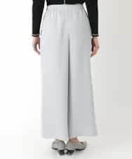 R6LDP11190 HIROKO BIS(小さいサイズ)(メゾン ドゥ サンク) 【小さいサイズ/洗濯機で洗える】タックワイドパンツ ライトグレー
