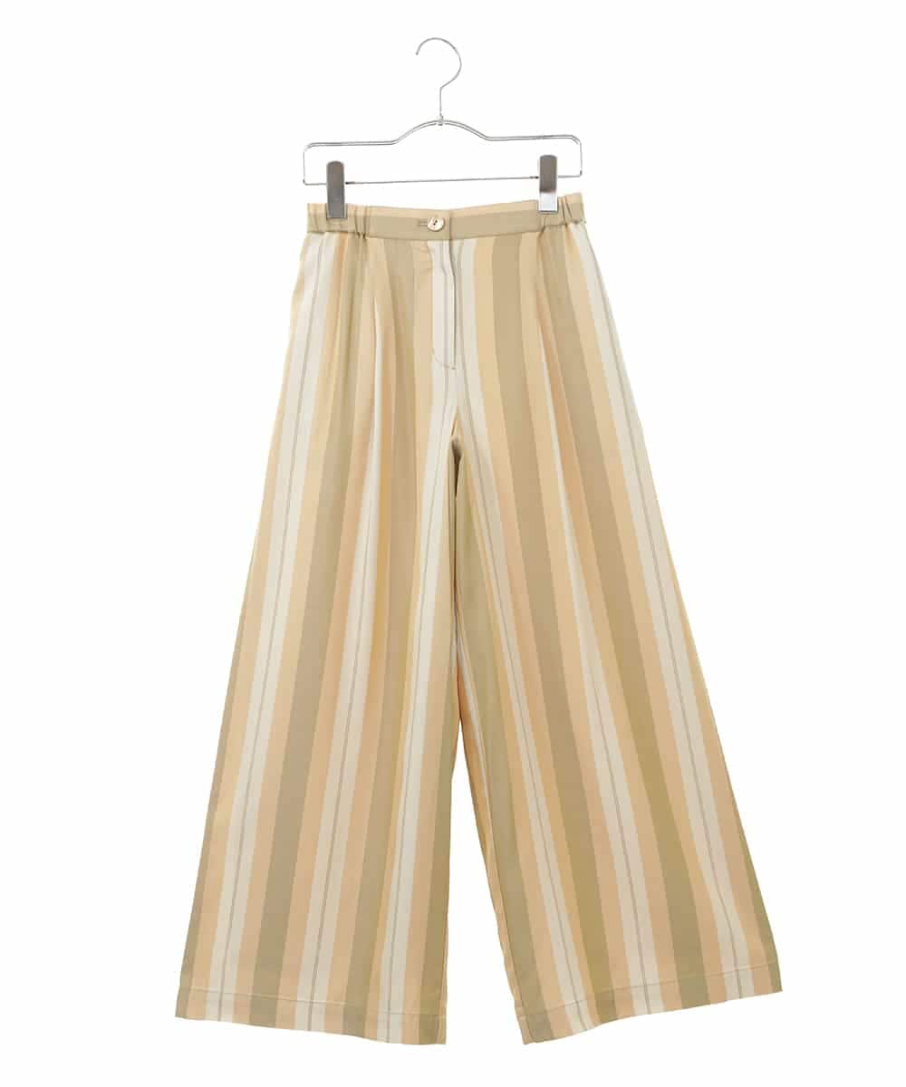 R6LDP16230 HIROKO BIS(小さいサイズ)(メゾン ドゥ サンク) 【小さいサイズ】デザインストライプパンツ ピンク