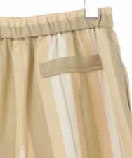 R6LDP16230 HIROKO BIS(小さいサイズ)(メゾン ドゥ サンク) 【小さいサイズ】デザインストライプパンツ ピンク