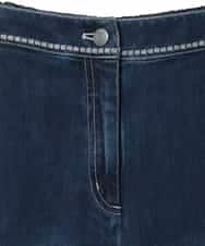 R6LED12250 HIROKO BIS(小さいサイズ)(メゾン ドゥ サンク) 【小さいサイズ】ステッチポイントストレッチデニムパンツ ネイビー