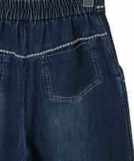 R6LED12250 HIROKO BIS(小さいサイズ)(メゾン ドゥ サンク) 【小さいサイズ】ステッチポイントストレッチデニムパンツ ネイビー