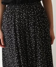 R6LFB57290 HIROKO BIS(小さいサイズ)(メゾン ドゥ サンク) 【小さいサイズ】シアーチェックドットフレアパンツ ブラック