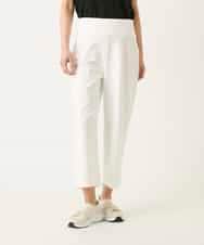 R6LFD51170 HIROKO BIS(小さいサイズ)(メゾン ドゥ サンク) 【小さいサイズ】ハイストレッチセミワイドパンツ ホワイト