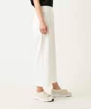 R6LFD51170 HIROKO BIS(小さいサイズ)(メゾン ドゥ サンク) 【小さいサイズ】ハイストレッチセミワイドパンツ ホワイト