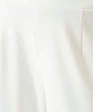 R6LFD51170 HIROKO BIS(小さいサイズ)(メゾン ドゥ サンク) 【小さいサイズ】ハイストレッチセミワイドパンツ ホワイト