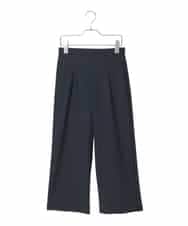 R6LFD51170 HIROKO BIS(小さいサイズ)(メゾン ドゥ サンク) 【小さいサイズ】ハイストレッチセミワイドパンツ ホワイト