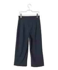 R6LFD51170 HIROKO BIS(小さいサイズ)(メゾン ドゥ サンク) 【小さいサイズ】ハイストレッチセミワイドパンツ ホワイト