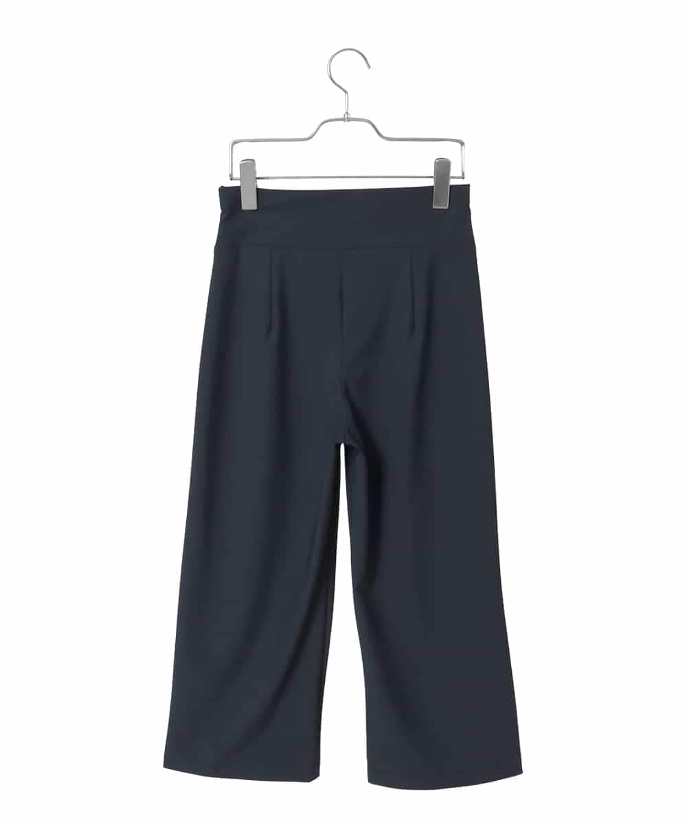 R6LFD51170 HIROKO BIS(小さいサイズ)(メゾン ドゥ サンク) 【小さいサイズ】ハイストレッチセミワイドパンツ ホワイト