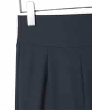 R6LFD51170 HIROKO BIS(小さいサイズ)(メゾン ドゥ サンク) 【小さいサイズ】ハイストレッチセミワイドパンツ ホワイト