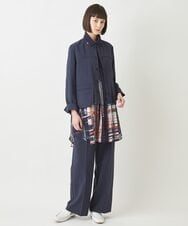 R6LFW06230 HIROKO BIS(小さいサイズ)(メゾン ドゥ サンク) 【小さいサイズ/セットアップ対応】美シルエットセンタープレスワイドパンツ アイボリー