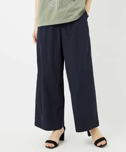 R6LGA51230 HIROKO BIS(小さいサイズ) 【小さいサイズ/撥水】ストレッチタフタデザインワイドパンツ