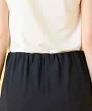 R6LGE40230 HIROKO BIS(小さいサイズ)(メゾン ドゥ サンク) 【小さいサイズ】ウエストギャザーストレッチパンツ ネイビー