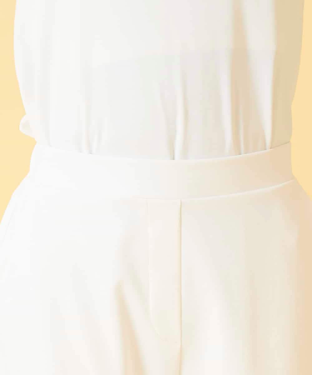 R6LGE55190 HIROKO BIS(小さいサイズ)(メゾン ドゥ サンク) 【小さいサイズ】エアリーフィット2WAYストレッチパンツ ホワイト