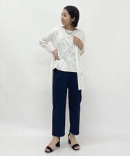 R6LGQ79230 HIROKO BIS(小さいサイズ)(メゾン ドゥ サンク) 【小さいサイズ/洗濯機で洗える】ナイロンストレッチパンツ ベージュ