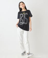 R6LGW83230 HIROKO BIS(小さいサイズ)(メゾン ドゥ サンク) 【小さいサイズ】パウダリーストレッチパンツ ホワイト