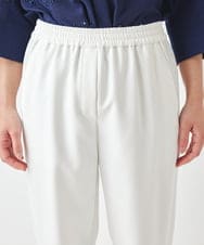 R6LGW83230 HIROKO BIS(小さいサイズ)(メゾン ドゥ サンク) 【小さいサイズ】パウダリーストレッチパンツ ホワイト