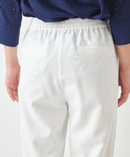 R6LGW83230 HIROKO BIS(小さいサイズ)(メゾン ドゥ サンク) 【小さいサイズ】パウダリーストレッチパンツ ホワイト