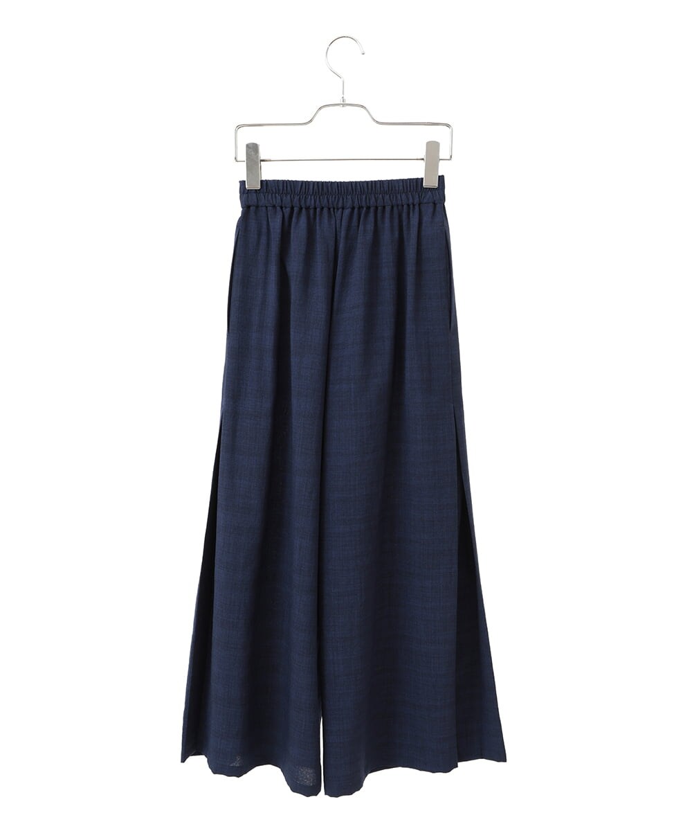 R6LHA51230 HIROKO BIS(小さいサイズ)(メゾン ドゥ サンク) 【小さいサイズ】リネンライクドライイージーワイドパンツ ネイビー