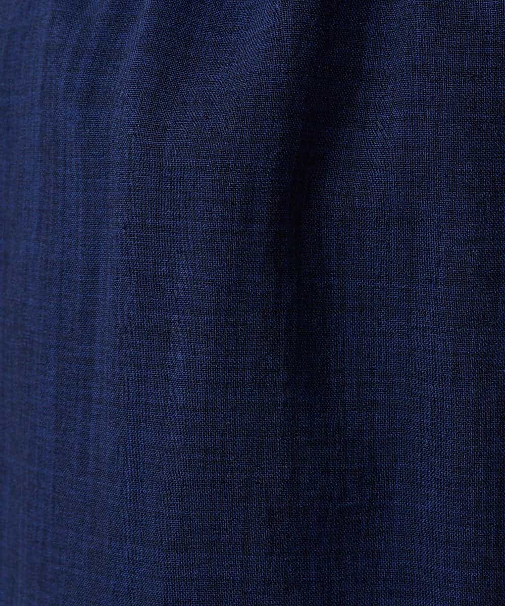 R6LHA51230 HIROKO BIS(小さいサイズ)(メゾン ドゥ サンク) 【小さいサイズ】リネンライクドライイージーワイドパンツ ネイビー