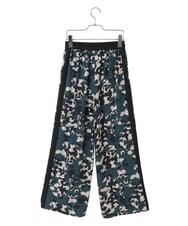 R6LHE13290 HIROKO BIS(小さいサイズ)(メゾン ドゥ サンク) 【小さいサイズ】フラワープリントサイドラインデザインパンツ ブルー