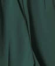 R6LIB50170 HIROKO BIS(小さいサイズ)(メゾン ドゥ サンク) 【小さいサイズ/接触冷感/吸汗速乾/洗濯機で洗える】センタークリースプルオンパンツ グリーン