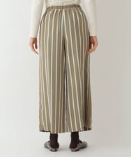 R6LLP15330 HIROKO BIS(小さいサイズ)(メゾン ドゥ サンク) 【小さいサイズ】ストライプパターンワイドパンツ ブラウン系