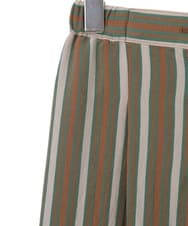 R6LLP15330 HIROKO BIS(小さいサイズ)(メゾン ドゥ サンク) 【小さいサイズ】ストライプパターンワイドパンツ ブラウン系