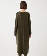 R6PAA04490 HIROKO BIS(小さいサイズ)(メゾン ドゥ サンク) 【小さいサイズ】ドッキングニットシルエットワンピース カーキ