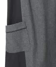 R6PAD27330 HIROKO BIS(小さいサイズ)(メゾン ドゥ サンク) 【小さいサイズ】異素材Vネックジャンパースカート グレー