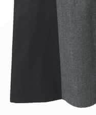 R6PAD27330 HIROKO BIS(小さいサイズ)(メゾン ドゥ サンク) 【小さいサイズ】異素材Vネックジャンパースカート グレー