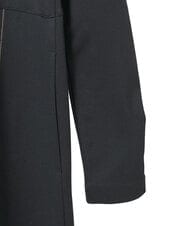 R6PAE42490 HIROKO BIS(小さいサイズ)(メゾン ドゥ サンク) 【小さいサイズ】ラインアクセント切り替えデザインポンチワンピース ブラック