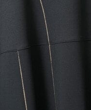 R6PAE42490 HIROKO BIS(小さいサイズ)(メゾン ドゥ サンク) 【小さいサイズ】ラインアクセント切り替えデザインポンチワンピース ブラック