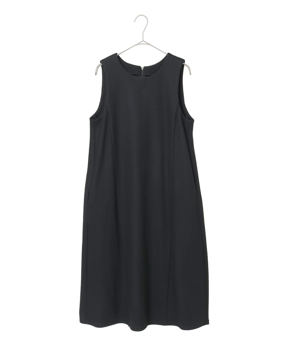 R6PAF02390 HIROKO BIS(小さいサイズ)(メゾン ドゥ サンク) 【小さいサイズ】スムースウールAラインジャンパースカート ブラック