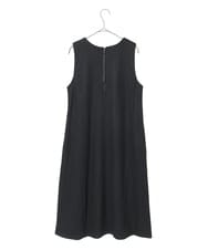 R6PAF02390 HIROKO BIS(小さいサイズ)(メゾン ドゥ サンク) 【小さいサイズ】スムースウールAラインジャンパースカート ブラック