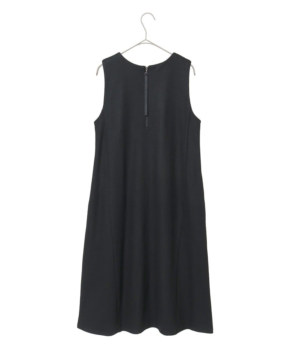 R6PAF02390 HIROKO BIS(小さいサイズ)(メゾン ドゥ サンク) 【小さいサイズ】スムースウールAラインジャンパースカート ブラック