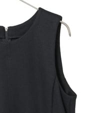 R6PAF02390 HIROKO BIS(小さいサイズ)(メゾン ドゥ サンク) 【小さいサイズ】スムースウールAラインジャンパースカート ブラック