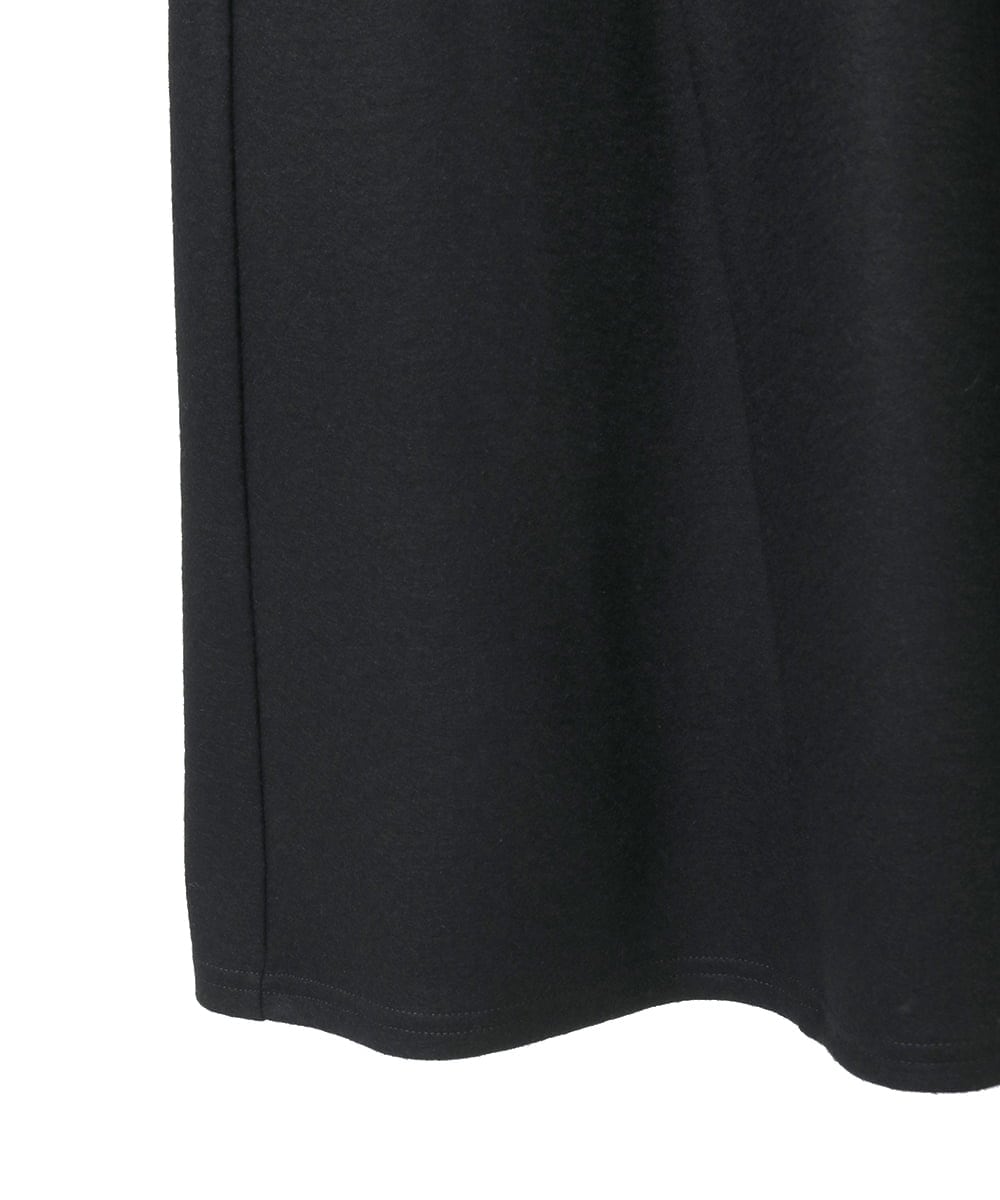 R6PAF02390 HIROKO BIS(小さいサイズ)(メゾン ドゥ サンク) 【小さいサイズ】スムースウールAラインジャンパースカート ブラック