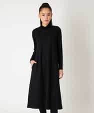 R6PAF02390 HIROKO BIS(小さいサイズ)(メゾン ドゥ サンク) 【小さいサイズ】スムースウールAラインジャンパースカート ブラック