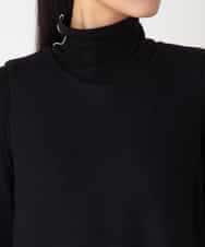 R6PAF02390 HIROKO BIS(小さいサイズ)(メゾン ドゥ サンク) 【小さいサイズ】スムースウールAラインジャンパースカート ブラック