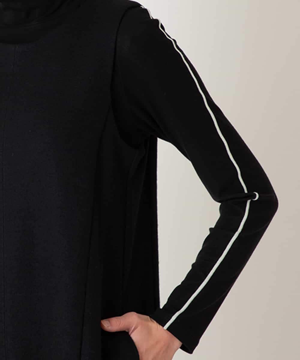 R6PAF02390 HIROKO BIS(小さいサイズ)(メゾン ドゥ サンク) 【小さいサイズ】スムースウールAラインジャンパースカート ブラック