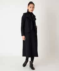 R6PAF02390 HIROKO BIS(小さいサイズ)(メゾン ドゥ サンク) 【小さいサイズ】スムースウールAラインジャンパースカート ブラック