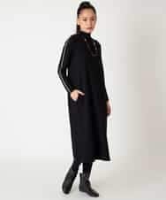 R6PAF02390 HIROKO BIS(小さいサイズ)(メゾン ドゥ サンク) 【小さいサイズ】スムースウールAラインジャンパースカート ブラック