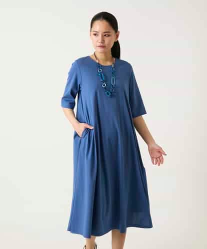 R6PFD37360 HIROKO BIS(小さいサイズ) 【小さいサイズ】切り替えフレアジャージーワンピース