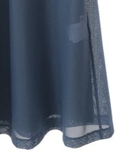 R6PGA63330 HIROKO BIS(小さいサイズ)(メゾン ドゥ サンク) 【小さいサイズ】ラッセルメッシュAラインワンピース ブルー